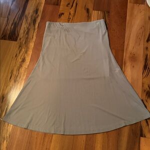 Elegant Gray Midi Skirt